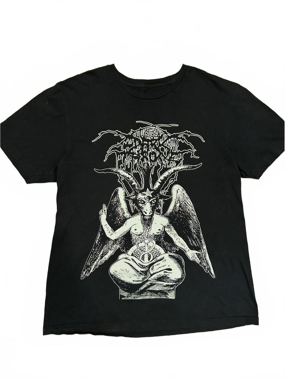 Darkthrone Baphomet Black Metal T-Shirt Norwegian Black Metal Band Tee